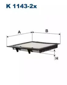 K1143-2x FILTRON Фильтр, воздух во внутренном пространстве
