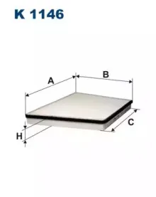 K1146 FILTRON Фильтр, воздух во внутренном пространстве