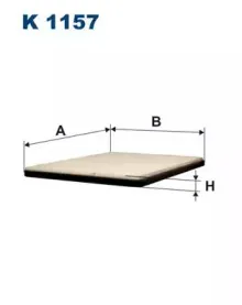 K1157 FILTRON Фильтр, воздух во внутренном пространстве