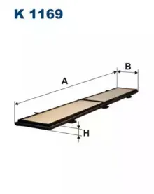 K1169 FILTRON Фильтр, воздух во внутренном пространстве