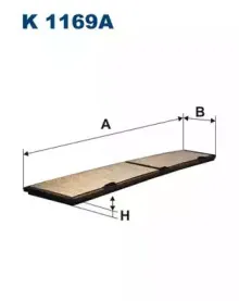 K1169A FILTRON Фильтр, воздух во внутренном пространстве
