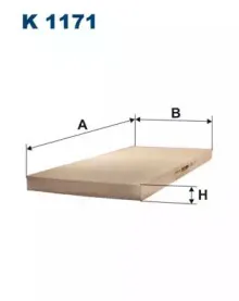 K1171 FILTRON Фильтр, воздух во внутренном пространстве