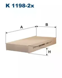 K1198-2x FILTRON Фильтр, воздух во внутренном пространстве