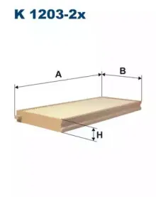 K1203-2x FILTRON Фильтр, воздух во внутренном пространстве
