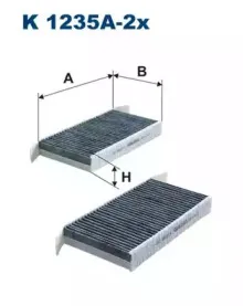 K1235A-2x FILTRON Фильтр, воздух во внутренном пространстве