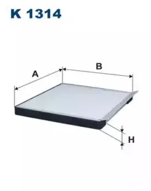 K1314 FILTRON Фильтр, воздух во внутренном пространстве