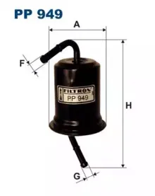 PP949 FILTRON Топливный фильтр
