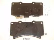 50-00-008 ASHIKA Комплект тормозных колодок, дисковый тормоз