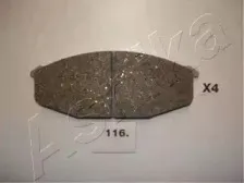 50-01-116 ASHIKA Комплект тормозных колодок, дисковый тормоз