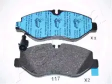 50-01-117 ASHIKA Комплект тормозных колодок, дисковый тормоз