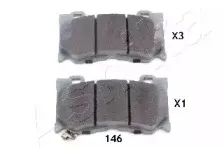 50-01-146 ASHIKA Комплект тормозных колодок, дисковый тормоз