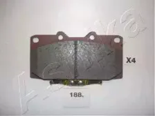 50-01-188 ASHIKA Комплект тормозных колодок, дисковый тормоз