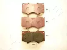 50-02-205 ASHIKA Комплект тормозных колодок, дисковый тормоз