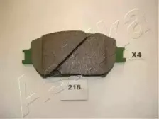 50-02-218 ASHIKA Комплект тормозных колодок, дисковый тормоз