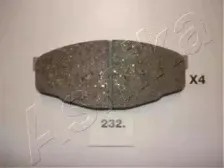 50-02-232 ASHIKA Комплект тормозных колодок, дисковый тормоз