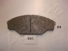 50-02-247 ASHIKA Комплект тормозных колодок, дисковый тормоз