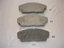 50-04-426 ASHIKA Комплект тормозных колодок, дисковый тормоз