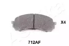 50-07-712 ASHIKA Комплект тормозных колодок, дисковый тормоз