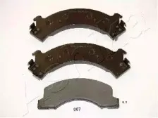 5009907 ASHIKA Комплект тормозных колодок, дисковый тормоз