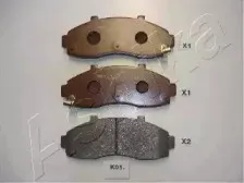 50-K0-001 ASHIKA Комплект тормозных колодок, дисковый тормоз