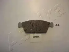 50-W0-000 ASHIKA Комплект тормозных колодок, дисковый тормоз