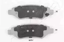 51-00-007 ASHIKA Комплект тормозных колодок, дисковый тормоз