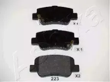 51-02-223 ASHIKA Комплект тормозных колодок, дисковый тормоз