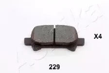 51-02-229 ASHIKA Комплект тормозных колодок, дисковый тормоз