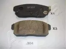 51-03-304 ASHIKA Комплект тормозных колодок, дисковый тормоз
