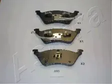 51-09-993 ASHIKA Комплект тормозных колодок, дисковый тормоз