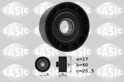 1624005 SASIC Паразитный / ведущий ролик, поликлиновой ремень