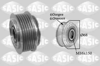 1676009 SASIC Ременный шкив, генератор