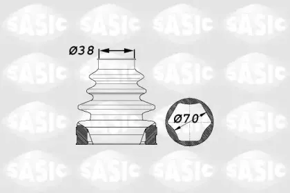 1900012 SASIC Комплект пылника, приводной вал
