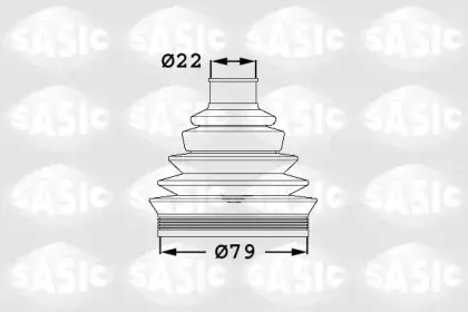 1906008 SASIC Комплект пылника, приводной вал