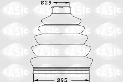 1906027 SASIC Комплект пылника, приводной вал