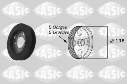 2150009 SASIC Ременный шкив, коленчатый вал