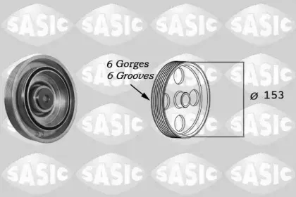 2150022 SASIC Ременный шкив, коленчатый вал