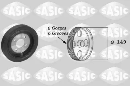 2150031 SASIC Ременный шкив, коленчатый вал