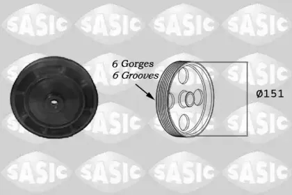2154006 SASIC Ременный шкив, коленчатый вал