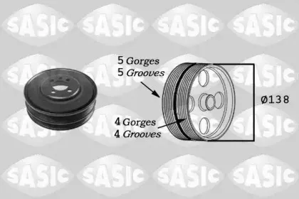 2156027 SASIC Ременный шкив, коленчатый вал