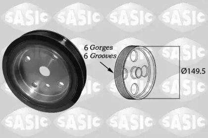 2156074 SASIC Ременный шкив, коленчатый вал