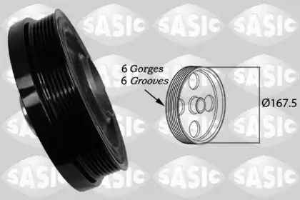 2156078 SASIC Ременный шкив, коленчатый вал