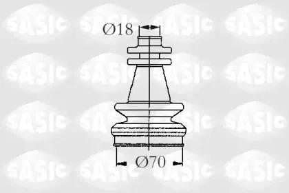 2873703 SASIC Комплект пылника, приводной вал