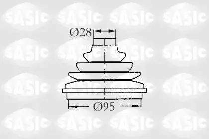 2933003 SASIC Комплект пылника, приводной вал
