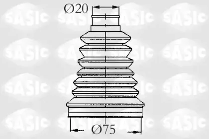 2933083 SASIC Комплект пылника, приводной вал