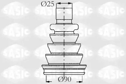 2933633 SASIC Комплект пылника, приводной вал