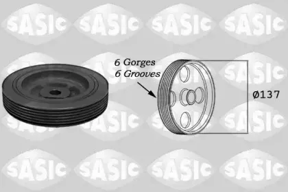 4000703 SASIC Ременный шкив, коленчатый вал