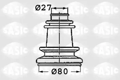 4003409 SASIC Комплект пылника, приводной вал