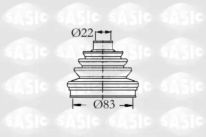 4003431 SASIC Комплект пылника, приводной вал