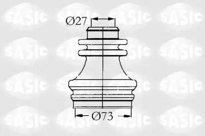 4003462 SASIC Комплект пылника, приводной вал
